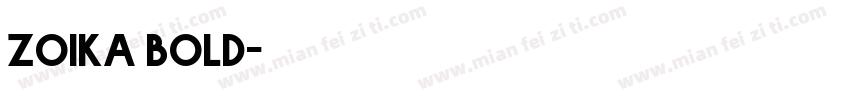 Zoika bold字体转换